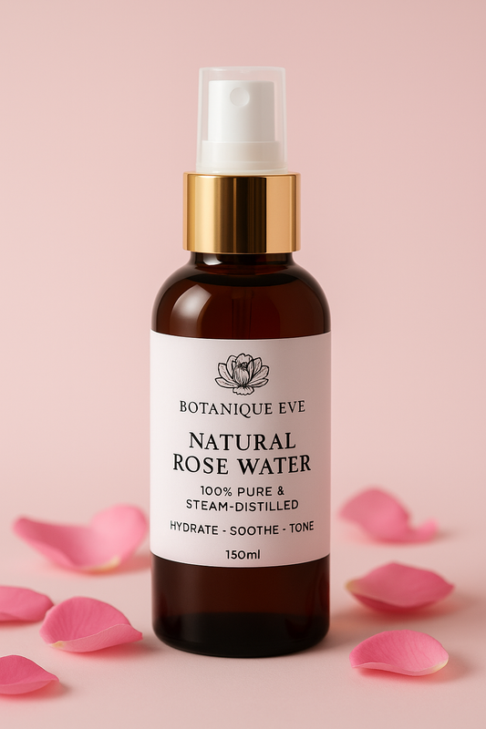 Natural Rose Water 100% Pure & Steam-Distilled (120ml)